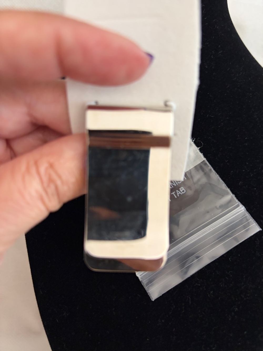JKW Engraved Silver Money Clip - Silver - Picture 2 of 3